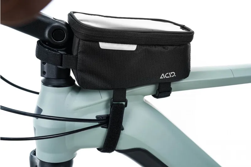Acid Top Tube View CMPT Frame Bag for Phone in Black-3